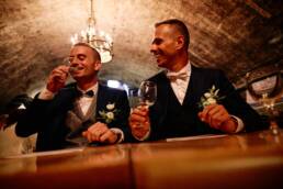wedding celebration in trier kesselstatt wine cellar